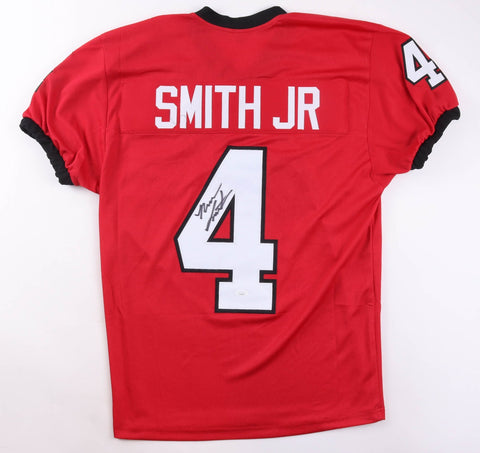 Nolan Smith Jr. Signed Georgia Bulldogs Red Jersey (JSA) Philadelphia Eagles L.B