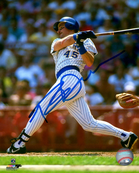 Brewers Outfielder ROB DEER Signed 8x10 Action Photo #1 AUTO