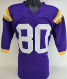 Jack Bech Signed LSU Tigers Purple Jersey (Beckett) Raiders 2025 2nd Round Pick