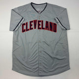 Autographed/Signed Shane Bieber Cleveland Grey Baseball Jersey JSA COA