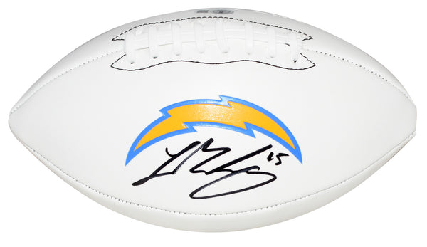 LADD McCONKEY AUTOGRAPHED LOS ANGELES CHARGERS WHITE LOGO FOOTBALL BECKETT