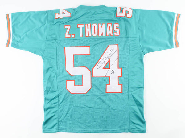 Zach Thomas Signed Miami Dolphins Jersey (JSA COA) 7xPro Bowl Middle Linebacker