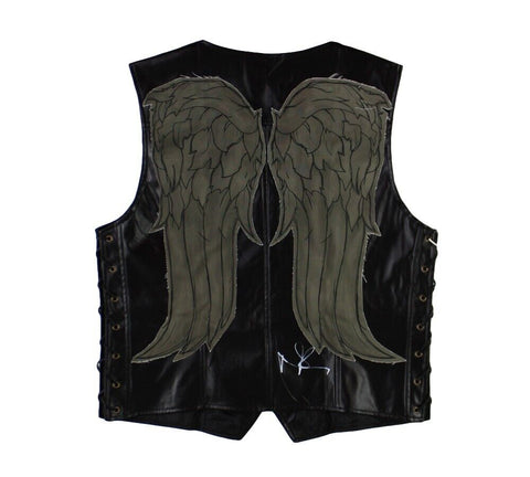 Norman Reedus Signed The Walking Dead Sewn on Angel Wing Vest