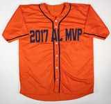 Jose Altuve Signed Houston Astros Custom 2017 AL MVP Jersey (Beckett) 2nd Base