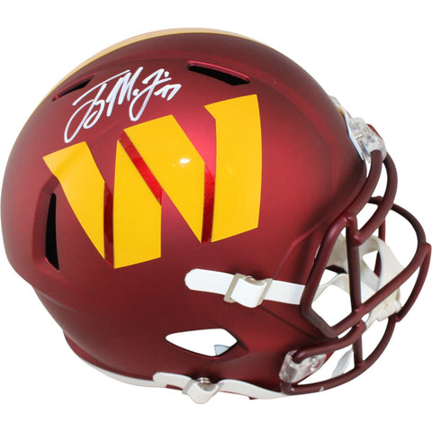 Terry McClaurin Autographed Washington Commanders F/S Helmet Beckett WIT 51891