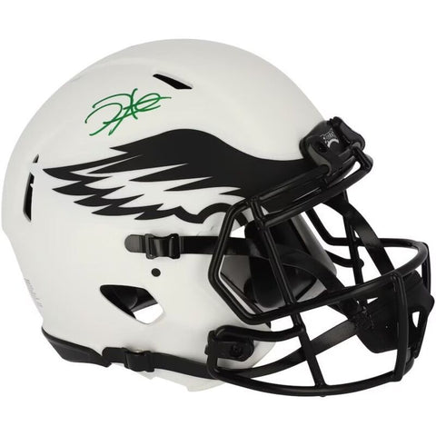 JALEN HURTS Autographed Eagles Authentic Lunar Eclipse Speed Helmet FANATICS
