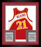 Frmd Dominique Wilkins Hawks Signed Red M&N 1986 Authentic Jersey & HOF 15 Insc
