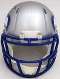 JIM ZORN AUTOGRAPHED SEAHAWKS SILVER THROWBACK SPEED MINI HELMET MCS 211076