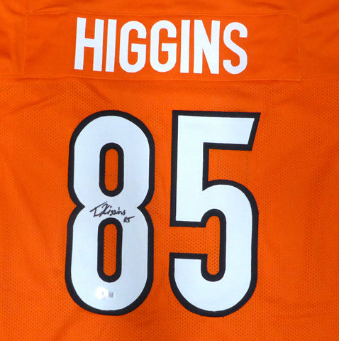 Cincinnati Bengals Tee Higgins Autographed Orange Jersey Beckett BAS QR #WY37101
