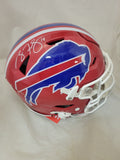 RYAN FITZPATRICK SIGNED BUFFALO BILLS THROWBACK SPEEDFLEX AUTHENTIC HELMET BAS
