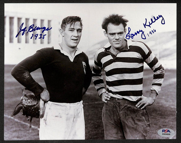 Jay Berwanger & Larry Kelly Dual Signed 8x10 Photo Heisman PSA/DNA 210766