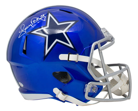 Tony Dorsett Signed Dallas Cowboys Full Size Speed Replica Flash Helmet PSA
