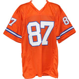 Ed McCaffrey Autographed Pro Style XL Orange TB Jersey Beckett Witness 53722