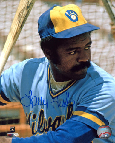 Brewers LARRY HISLE Signed 8x10 Photo #4 AUTO - Member of 1982 World Series Team