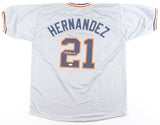 Willie Hernandez Signed Detroit Tigers Jersey (JSA COA) 1984 A.L. Cy Young Award
