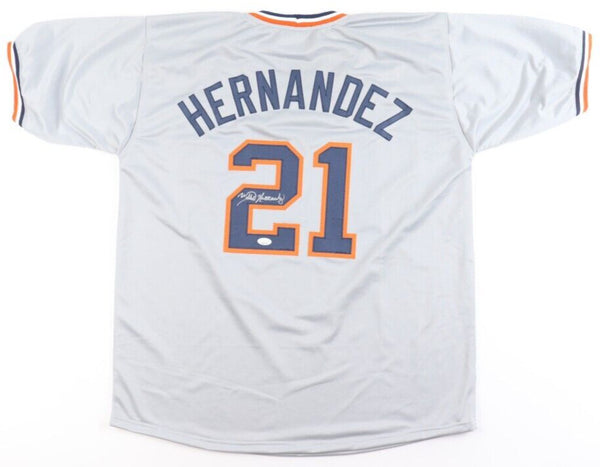 Willie Hernandez Signed Detroit Tigers Jersey (JSA COA) 1984 A.L. Cy Young Award