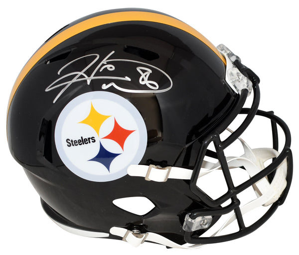 HINES WARD AUTOGRAPHED PITTSBURGH STEELERS FULL SIZE SPEED HELMET BECKETT