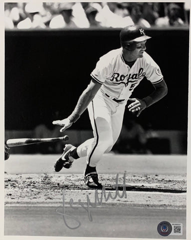 Royals GEORGE BRETT Signed 8x10 AUTO Photo #8 AUTO ~ HOF '99 ~ 1985 WS Champ BAS