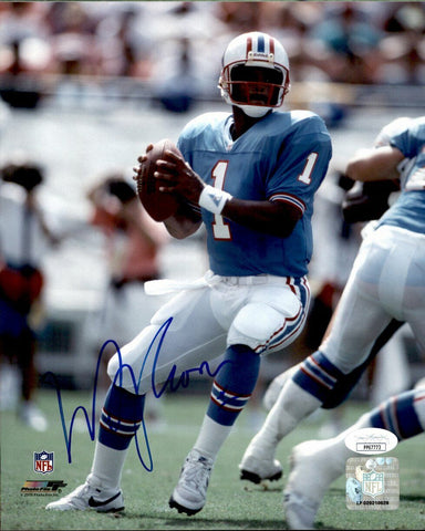 Warren Moon HOF Houston Oilers Signed/Autographed 8x10 Photo JSA 162156