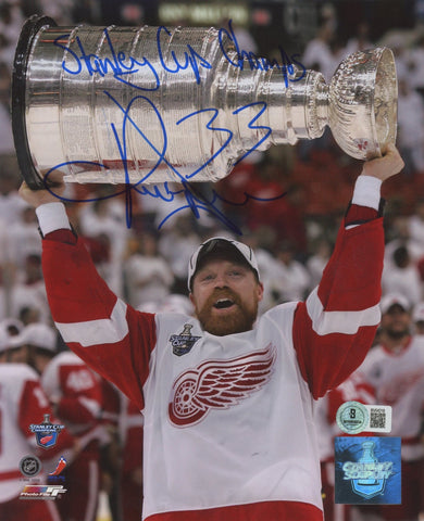 Red Wings Kris Draper Authentic Signed 8x10 Vertical Photo BAS #BV04218