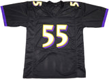 BALTIMORE RAVENS TERRELL SUGGS AUTOGRAPHED SIGNED BLACK JERSEY JSA STOCK #233374