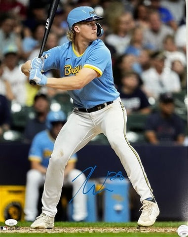 Milw Brewers Outfielder JOEY WIEMER Signed 16x20 Photo #6 AUTO - JSA