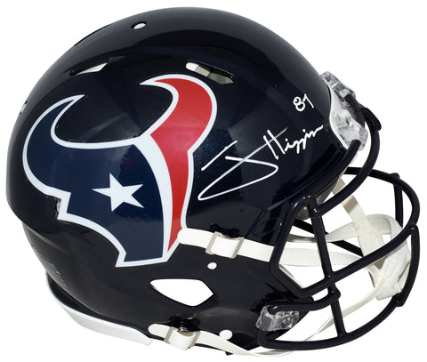 JAYDEN HIGGINS AUTOGRAPHED HOUSTON TEXANS AUTHENTIC SPEED HELMET BECKETT