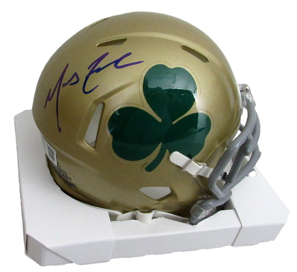 Marcus Freeman Signed/Auto Mini Shamrock Helmet Notre Dame Beckett 204853