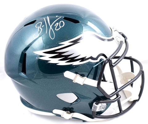 Brian Dawkins Signed Philadelphia Eagles F/S Speed Helmet-Beckett W Holo *White