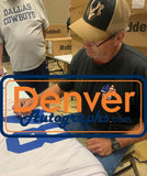 Jay Novacek Autographed/Signed Pro Style White XL Jersey BAS 31161