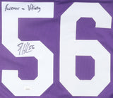 E. J. Henderson Signed Minnesota Jersey Inscribed " Forever a Viking"(JSA QR) LB