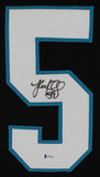 Luke Kuechly Authentic Signed Black Pro Style Framed Jersey Autographed BAS Wit