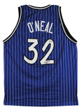 Shaquille O'Neal Authentic Signed Blue Pro Style Jersey BAS Witnessed 2