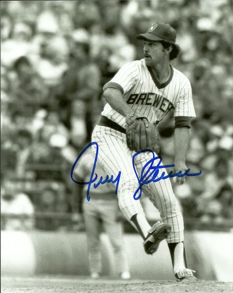 Milw Brewers 1982 AL Champ Pitcher JERRY AUGUSTINE Signed 8x10 Photo #3 AUTO