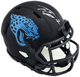 TRAVIS ETIENNE AUTOGRAPHED JAGUARS ECLIPSE MINI HELMET BECKETT WITNESS 225125