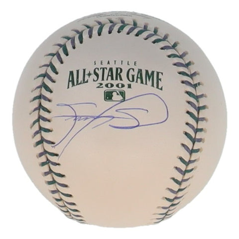 Sammy Sosa Signed OML 2001 All-Star Game Logo Baseball (Beckett) Chicago Cubs OF