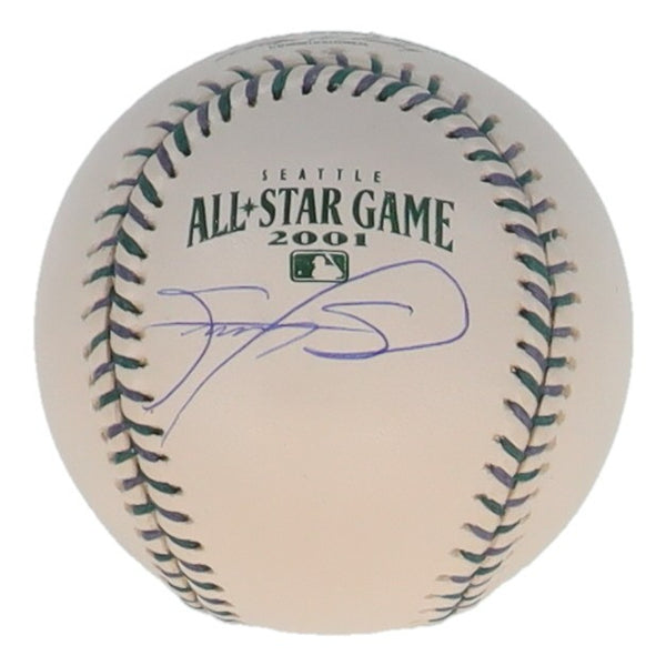 Sammy Sosa Signed OML 2001 All-Star Game Logo Baseball (Beckett) Chicago Cubs OF