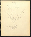 Amos Alonzo Stagg HOF 1932 Handwritten Playbook Page VERY RARE JSA 185588