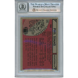 Phil Simms Autographed/Signed 1980 Topps #225 Slab Trading Card Beckett 53183