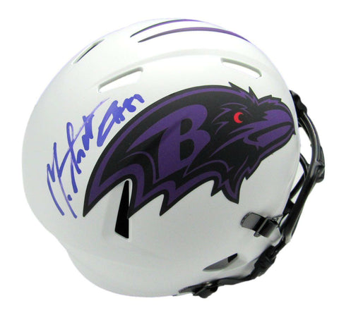 Mark Andrews Signed Ravens Lunar Eclipse Full Size Replica Helmet Beckett 164071