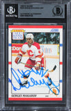 Flames Sergei Makarov Authentic Signed 1990 Score #329 Card BAS Slabbed