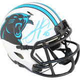 Julius Peppers Autographed Carolina Panthers Lunar Mini Helmet Beckett WIT 51769