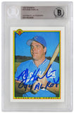Bob Hamelin autographed 1990 Bowman Rookie Card #379 w/94 AL ROY - (Beckett)