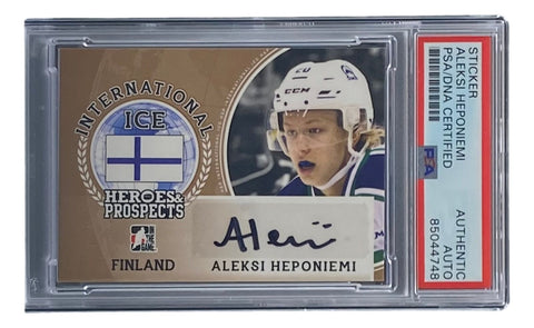 Aleksi Hemponiemi Signed 2017 Leaf #II-AH1 Hockey Card PSA/DNA