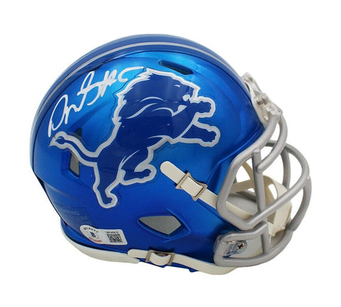 David Montgomery Signed Detroit Lions Speed Flash NFL Mini Helmet