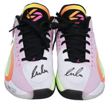 Luka Doncic Autographed Jordan Brand Luka 4 "Gone Fishing" Shoes Panini LE 25