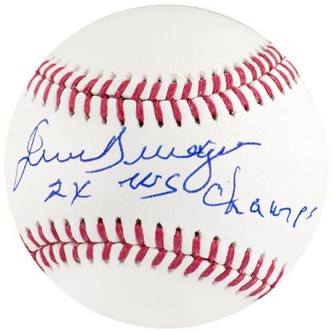 Juan Berenguer Signed Rawlings Official MLB Baseball w/2x WS Champs - (SS COA)