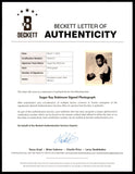 Sugar Ray Robinson Autographed 8x10 Photo "Best Wishes" Beckett BAS #AC85227