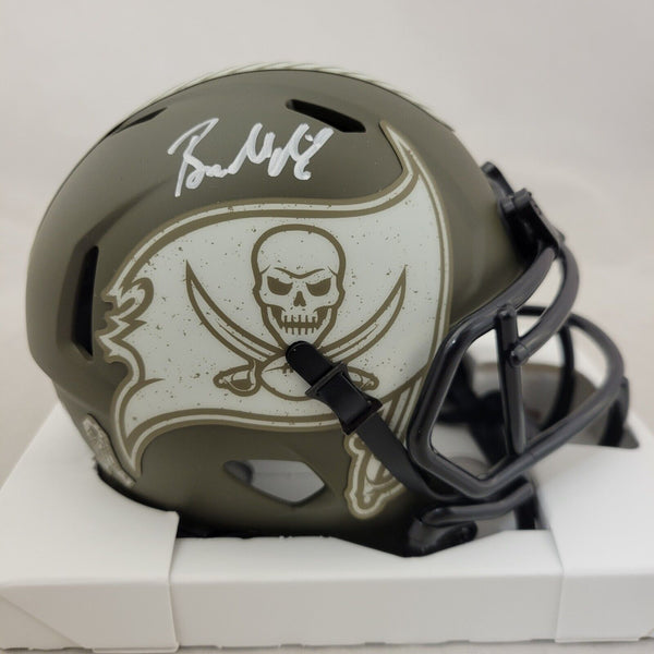 BAKER MAYFIELD SIGNED TAMPA BAY BUCCANEERS STS SPEED MINI HELMET BECKETT QR