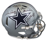 Cowboys (3) Pearson, Staubach & Dorsett Signed F/S Speed Proline Helmet BAS Wit